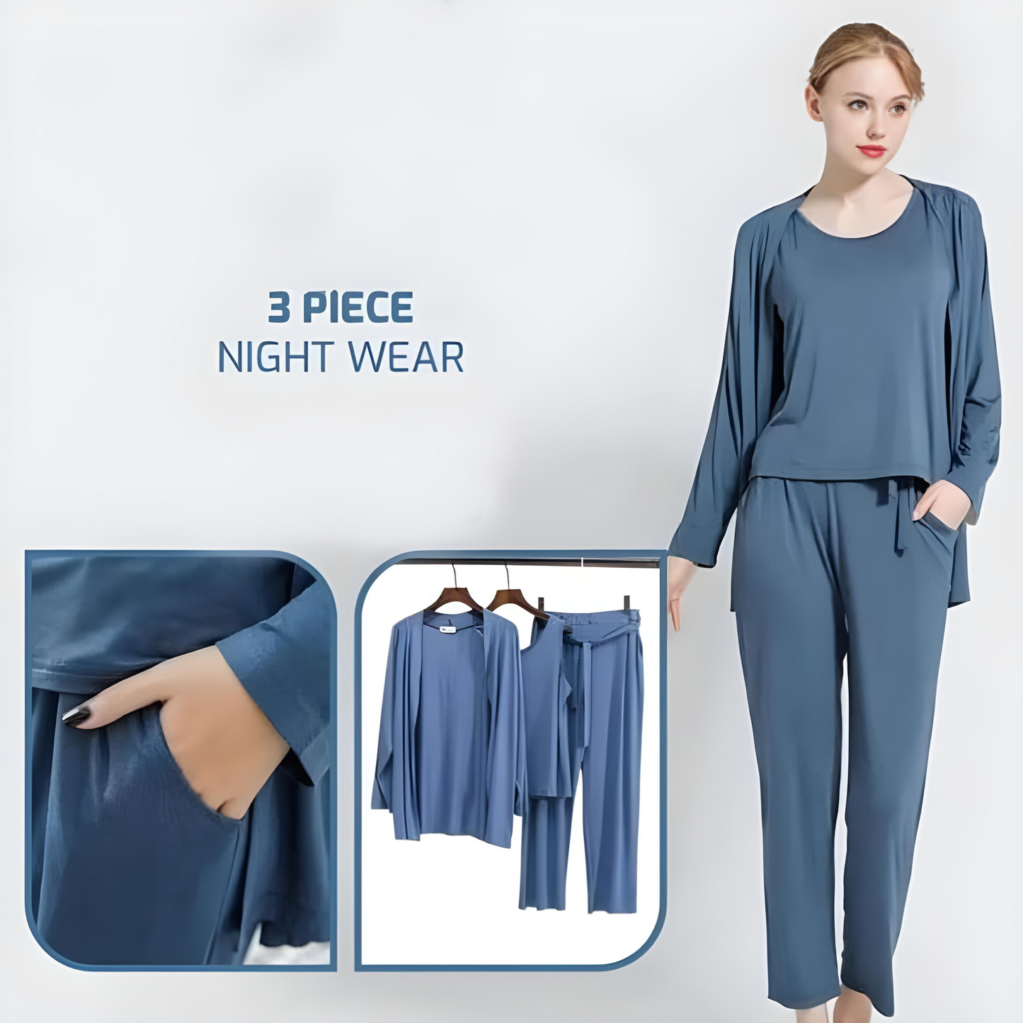 3 PIECE LOUNGE & HOME WEAR SETS