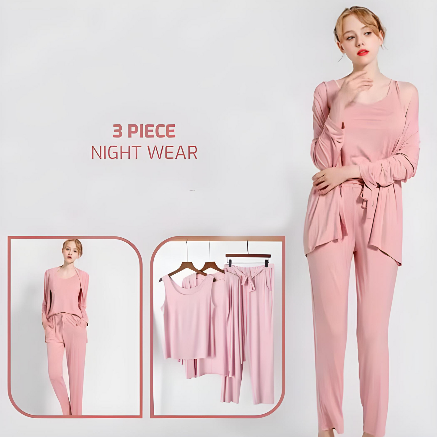 3 PIECE LOUNGE & HOME WEAR SETS