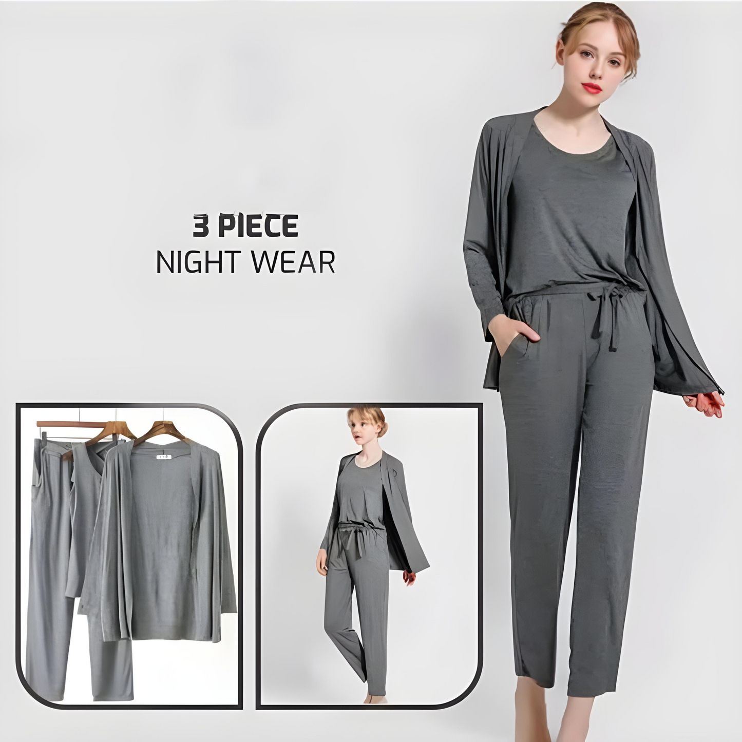 3 PIECE LOUNGE & HOME WEAR SETS