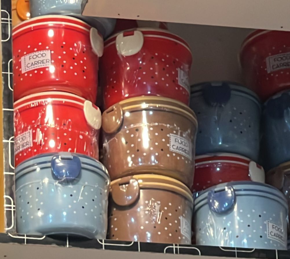 Double Layer Tiffon Lunch Box/Food Carrier (Mix/Random color) Shopcify