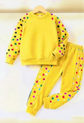 YELLOW HEART KIDS WINTER PANEL TRACKSUIT