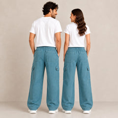 Zinc Blue Unisex 6-Pocket Cargo Trousers