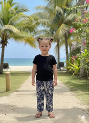 BLACK PLAN SHIRT & PRINTED Trouser KIDS WEAR