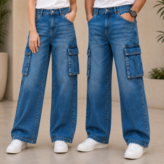 Baggy 6 Pocket Denim Jeans – Unisex
