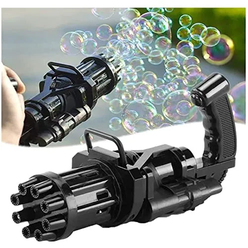 Automatic Bubble Gun 8 Holes For Kids | Water Gatling Play Gun For Boys & Girls (random Color)