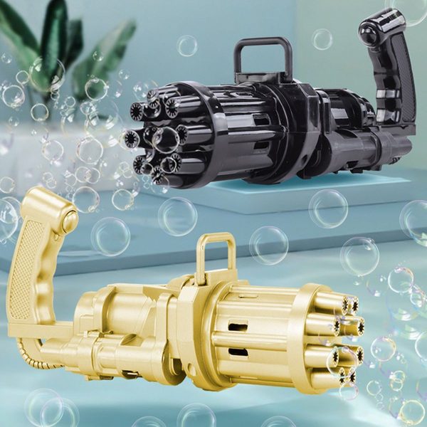 Automatic Bubble Gun 8 Holes For Kids | Water Gatling Play Gun For Boys & Girls (random Color)