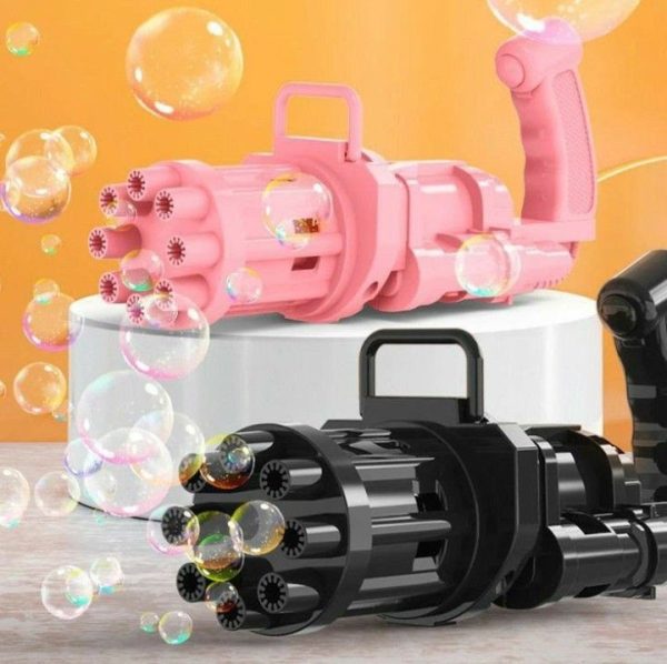 Automatic Bubble Gun 8 Holes For Kids | Water Gatling Play Gun For Boys & Girls (random Color)