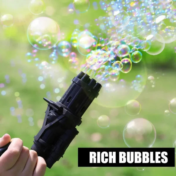 Automatic Bubble Gun 8 Holes For Kids | Water Gatling Play Gun For Boys & Girls (random Color)