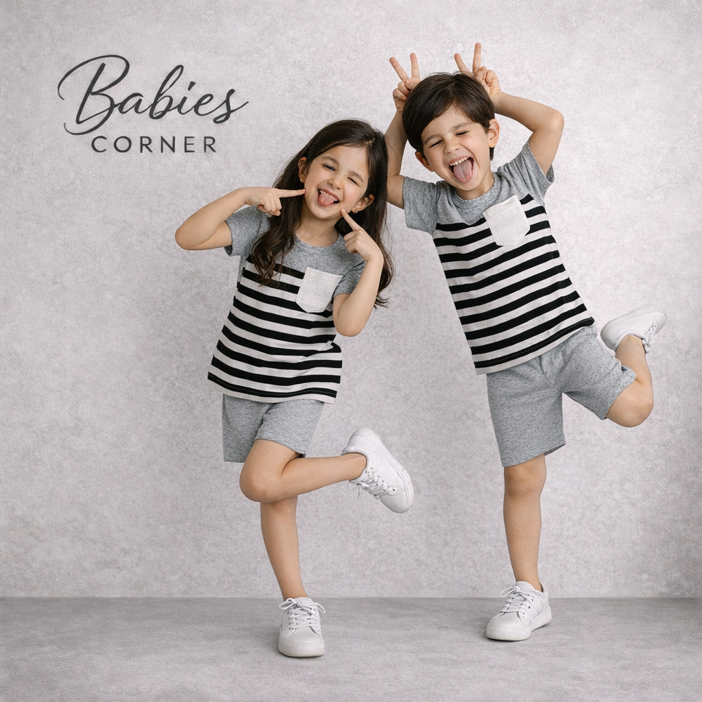 GREY CHECK SHIRT KIDS SHORT SLEEVE KIDS WEAR