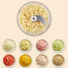 Single Jar Chopper 100 ml + 250 ml Rechargeable and Wireless Double Bowl Chopper Shopcify