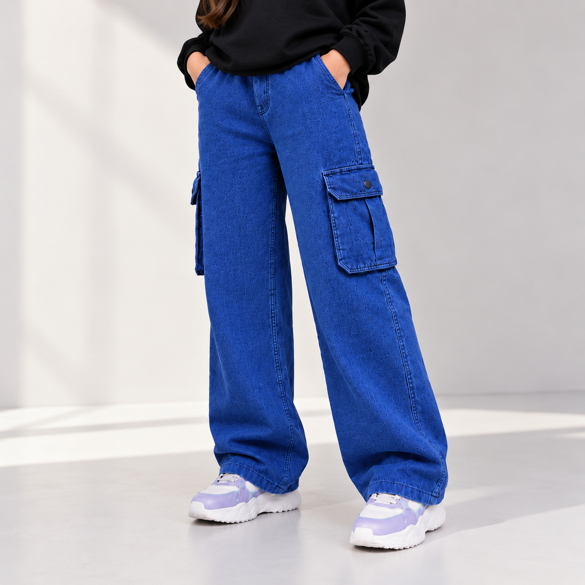 Cargo Jeans Lite Blue  – Female