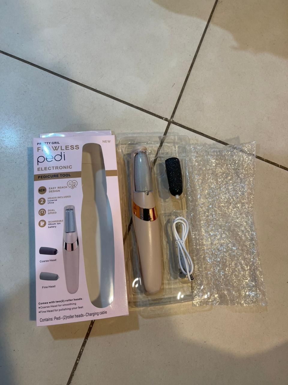 Electric Foot File & Callus Remover – Professional Pedicure Tool Flawless Pedi Machine