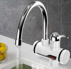 Electric Instant Water Heating Tap with LED Temperature Display Hot Water Faucet Shopcify