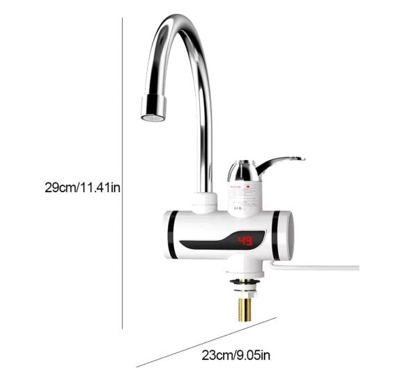 Electric Instant Water Heating Tap with LED Temperature Display Hot Water Faucet