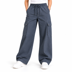 Korean Baggy 6-Pocket Trouser Charcol Gray - Female