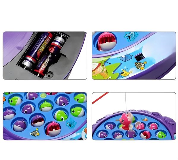 Magnetic Fish Catching With Rod | Fishing Game Toy For Kids (random Color)