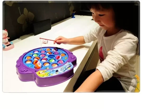 Magnetic Fish Catching With Rod | Fishing Game Toy For Kids (random Color)