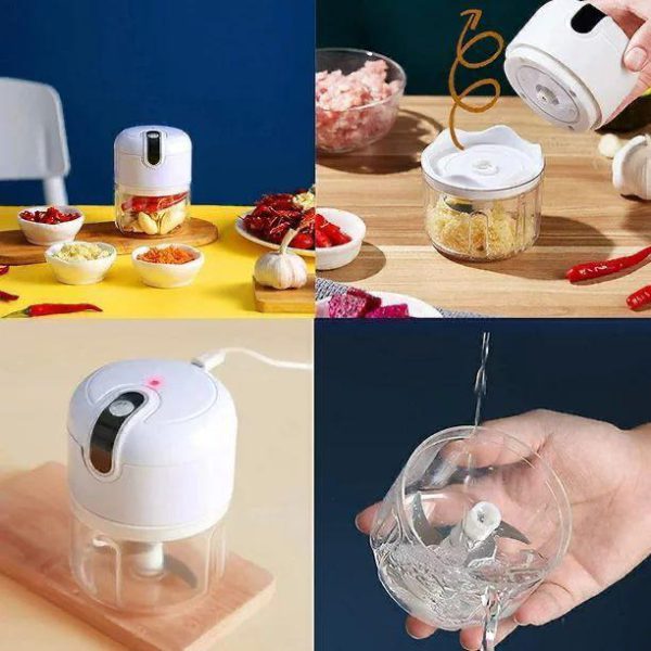 New Mini Electric Food Chopper Multifunctional Portable Cordless Garlic Ginger Food Processor(random Color ) Shopcify