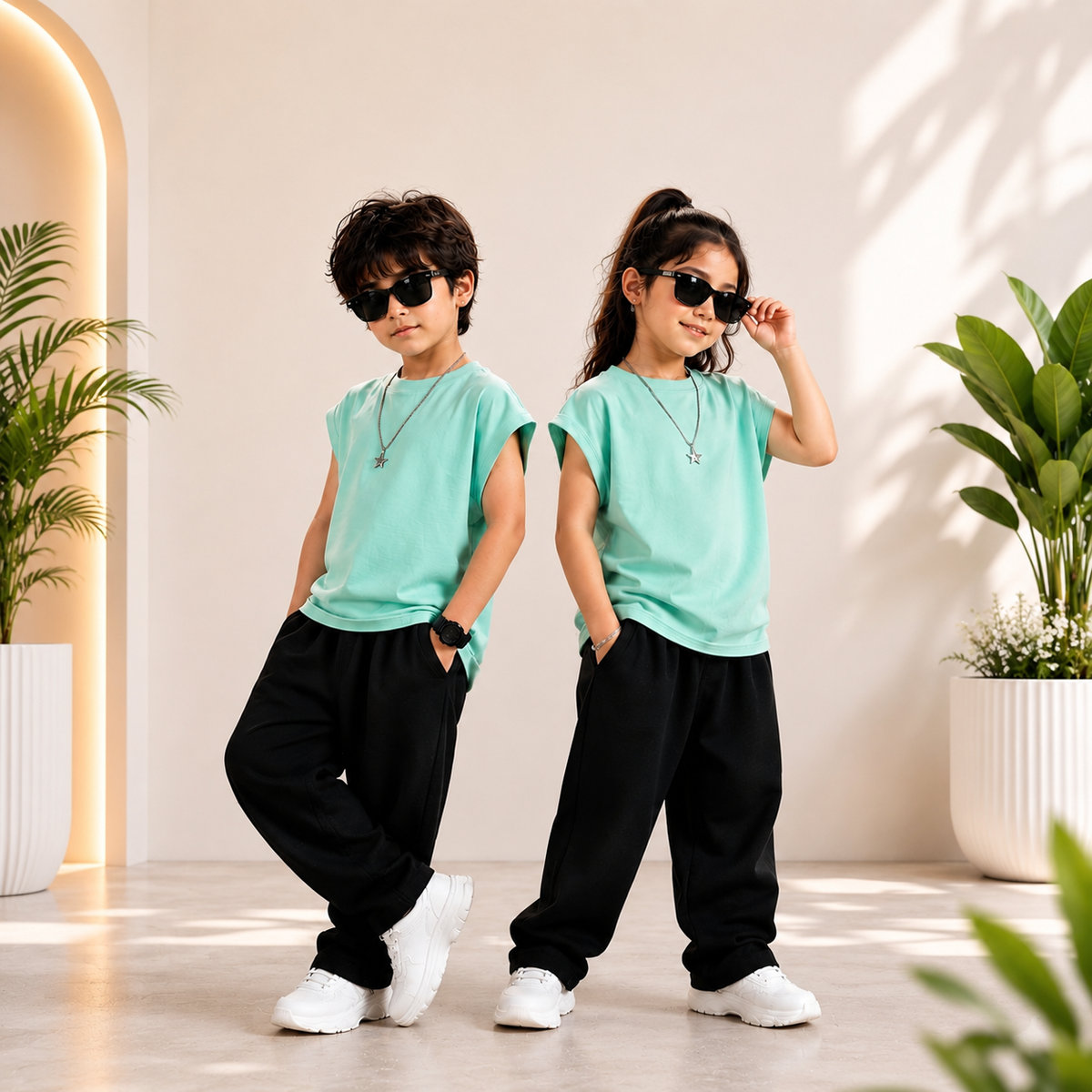 Mint Green Korean Oversized Baggy Co-Ord Set