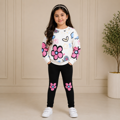 Bloomy Flower Girls Winter Set