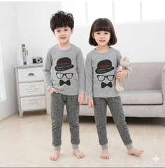 Grey Detective Printed Kids Wear